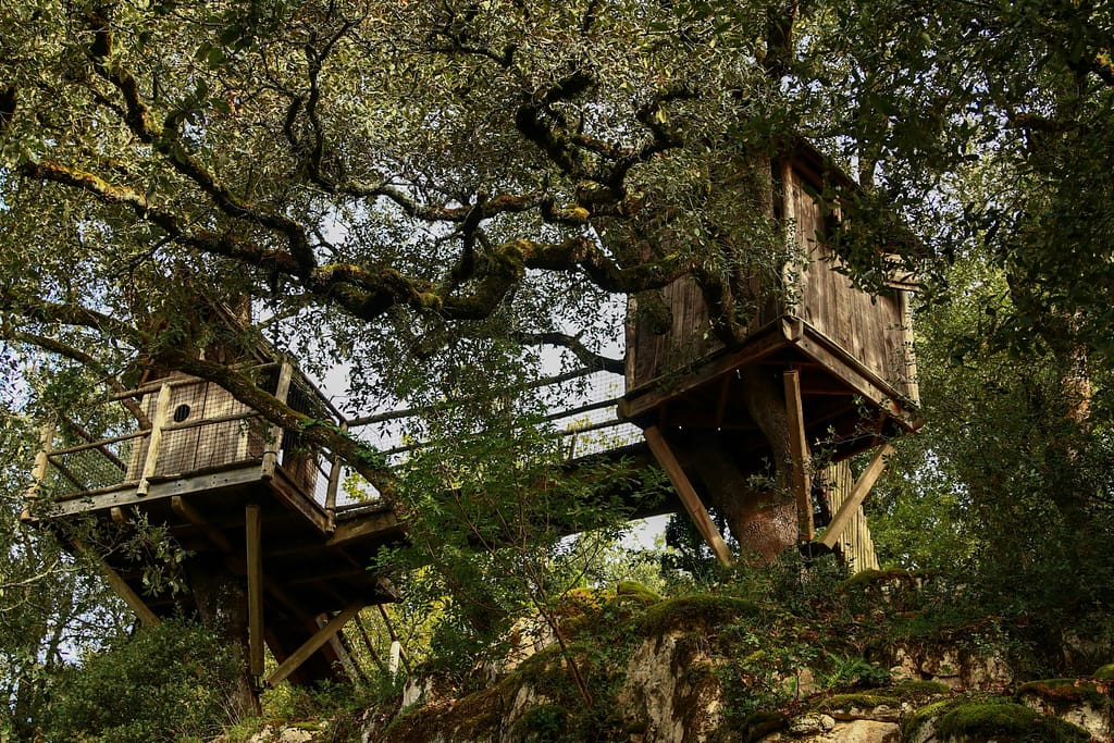 Tree house in the Marqueyssac Gardens