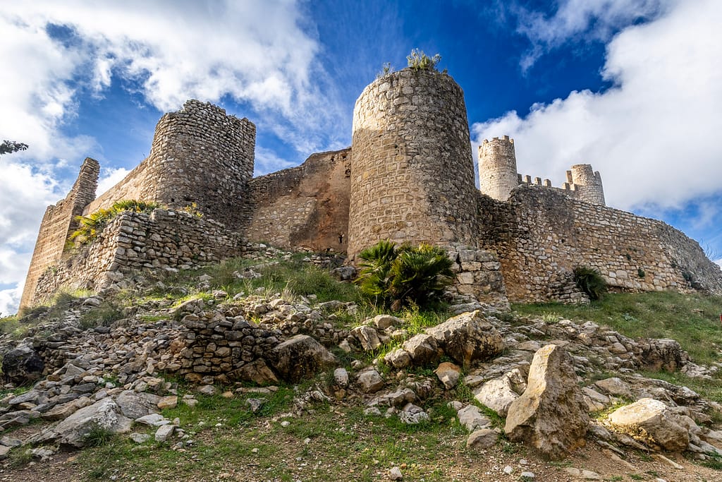 Castell de Xivert templar castle in the Irta natural park.