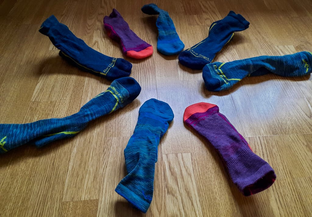 Selection of darn tough socks