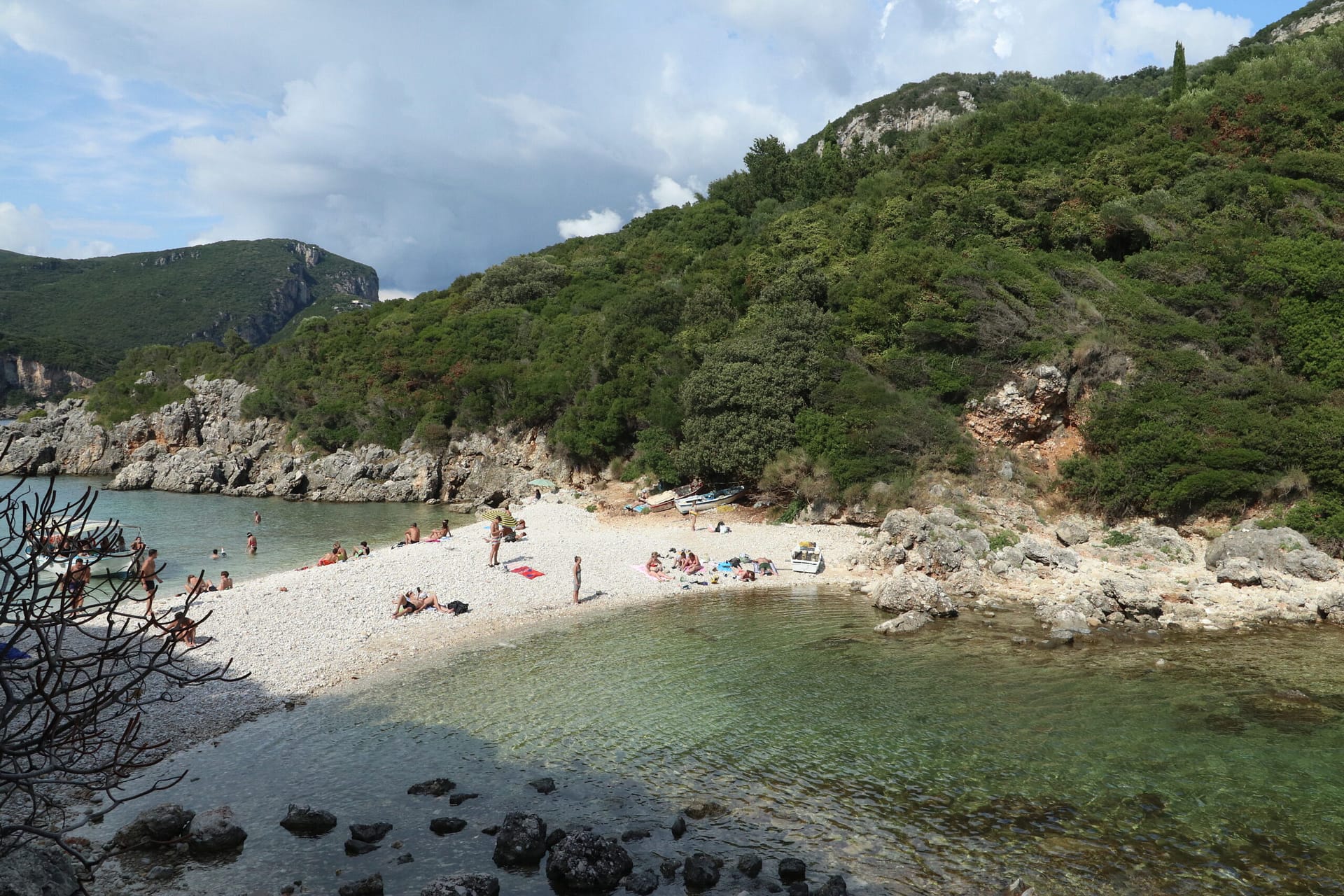 Limni beach in Corfu