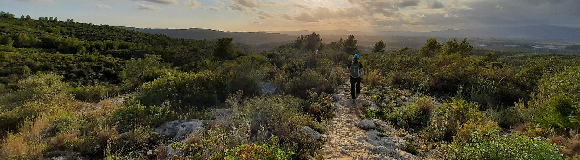 shallow ridge at sunset