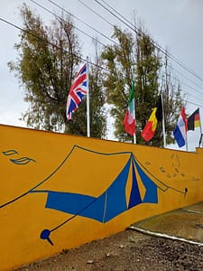 camping mural
