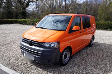 Orange campervan