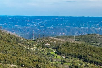 View from the Monchique mountains in the Algarve