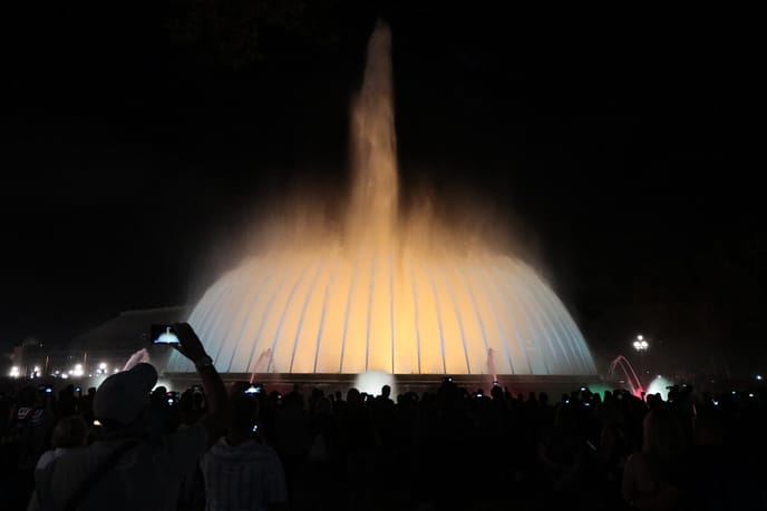 magic fountain, barcelona